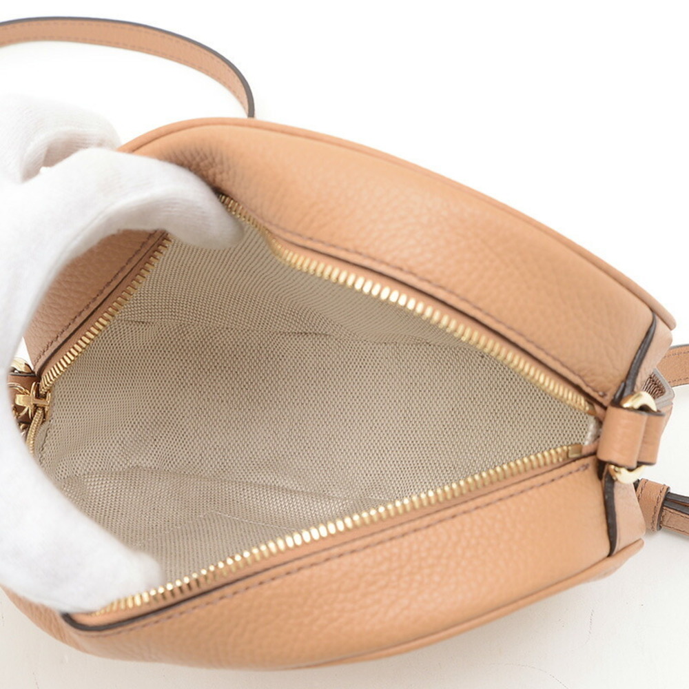 Gucci Shoulder Soho GG Interlocking Beige Bag Leather - Picture 5 of 7